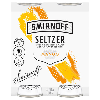 Smirnoff Mango Seltzer 5% 250ml Can
