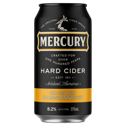 Mercury Hard Cider Blackcurrant 8.2% 375ml Can