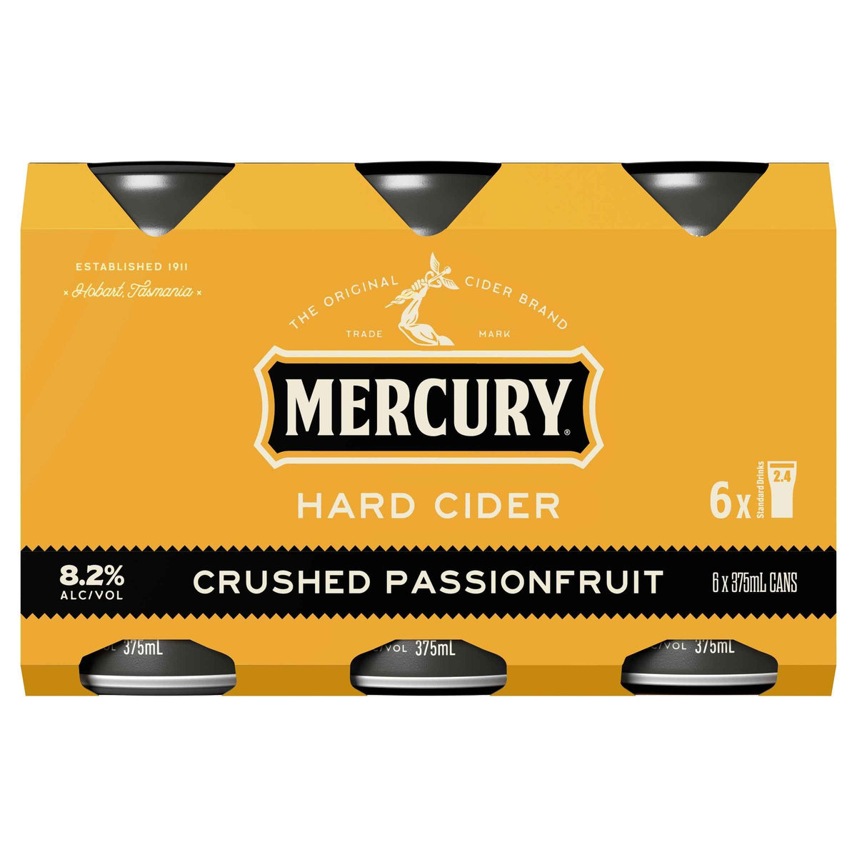 Mercury Hard Cider Passionfruit 8.2% 375ml Can