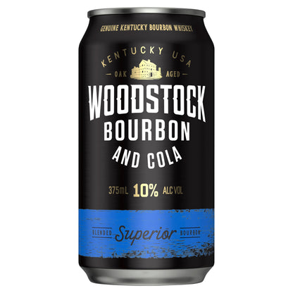 Woodstock & Cola 10% 200ml Can 10 Pack