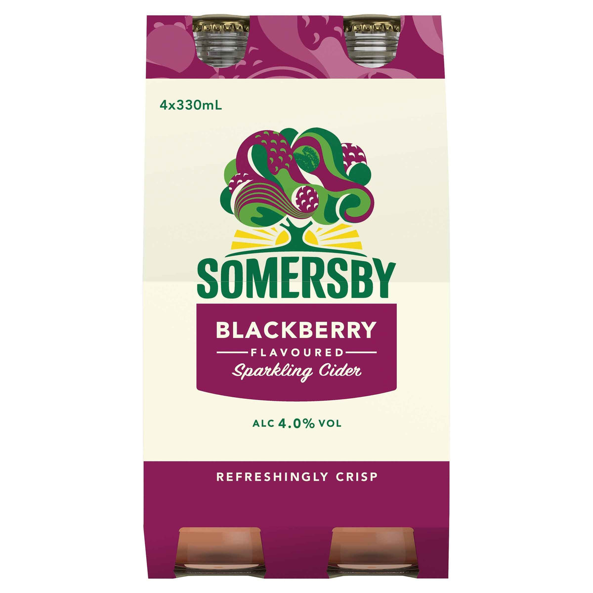 Somersby Apple Blackcurrant Cider 4% 330ml Bottle