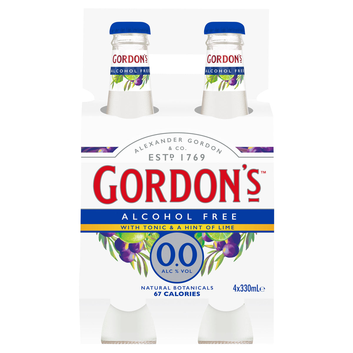 Gordons A/f 0.0% T/l DP 330ML
