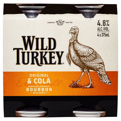 Wild Turkey & Cola 4.8% 375ml Can
