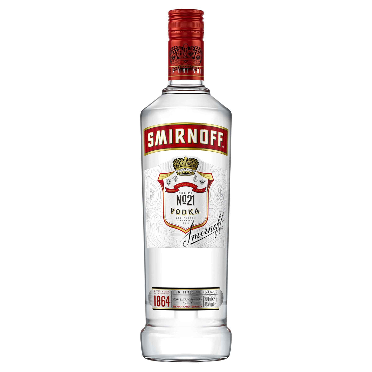 Smirnoff Red Vodka 37% 1L Bottle