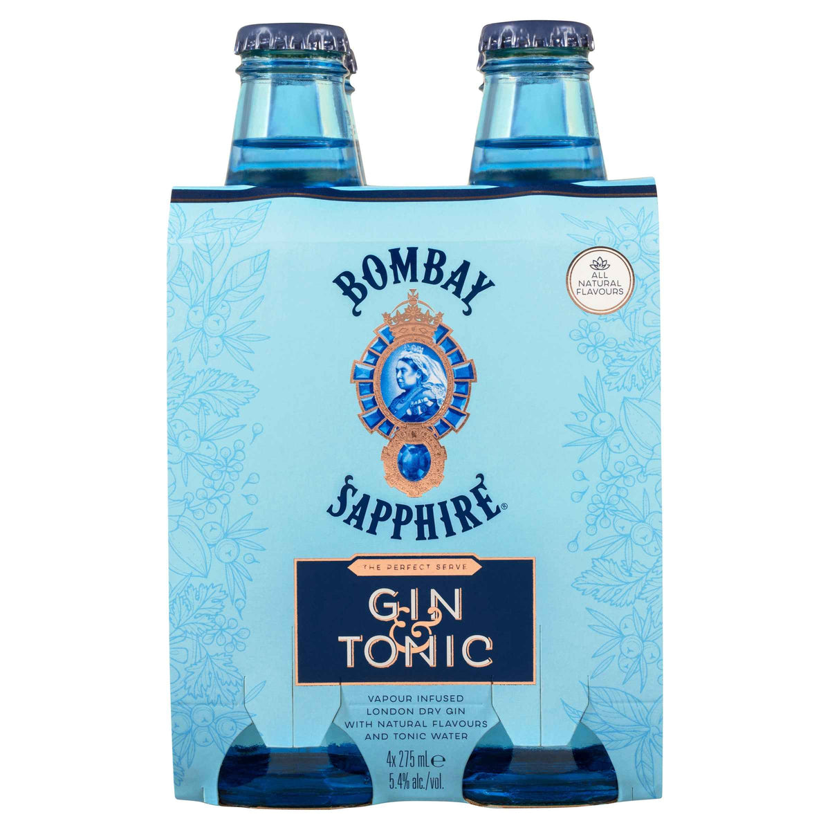 Bombay Sapphire Gin & Tonic 5.4% 275ml Can