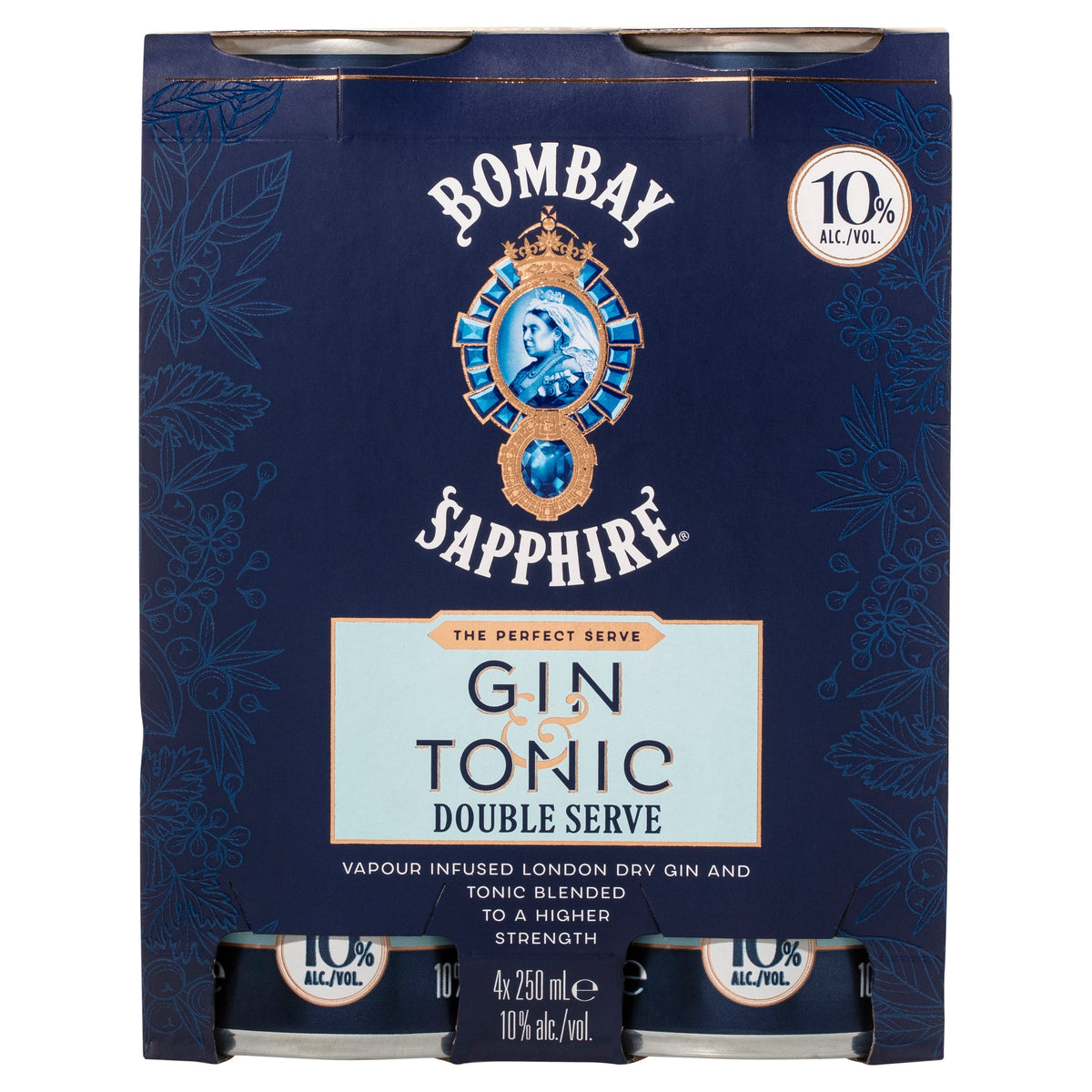 Bombay Sapphire G&T 10% 250ml Can