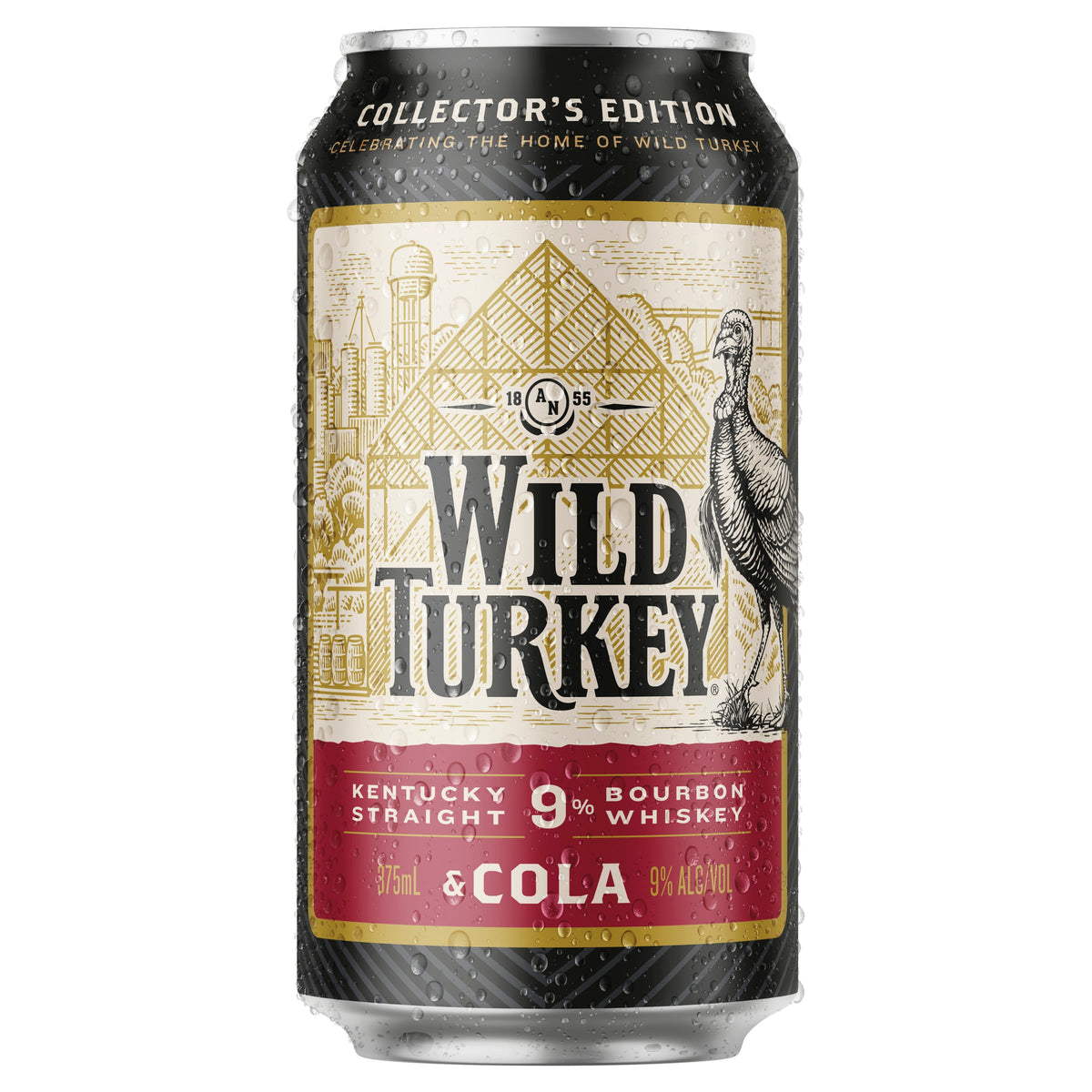 Wild Turkey Dry & Lime 4.8% 330ml Bottle