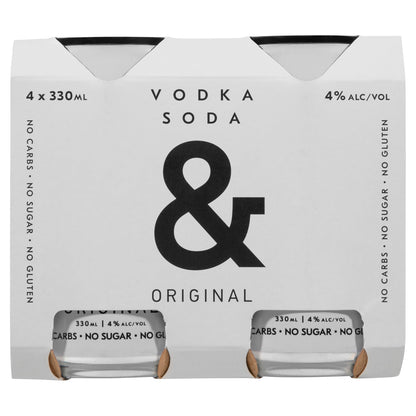 Ampersand Vodka Soda 4% 330ml Can