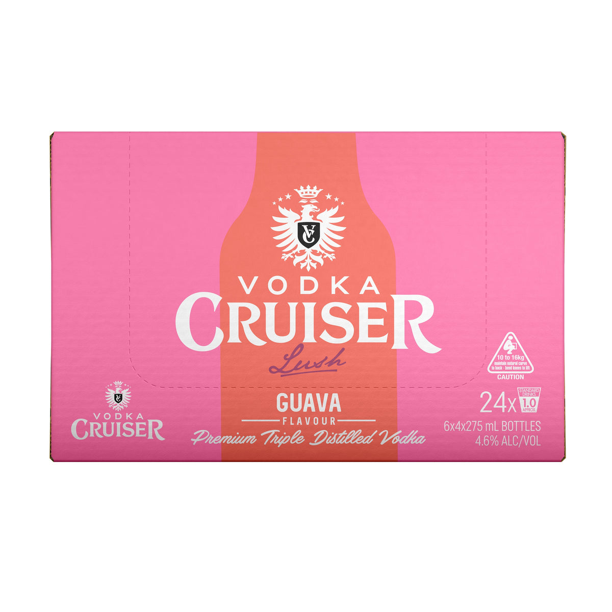 Vodka Cruiser Lush Guava 4.6% 275ml Bottle