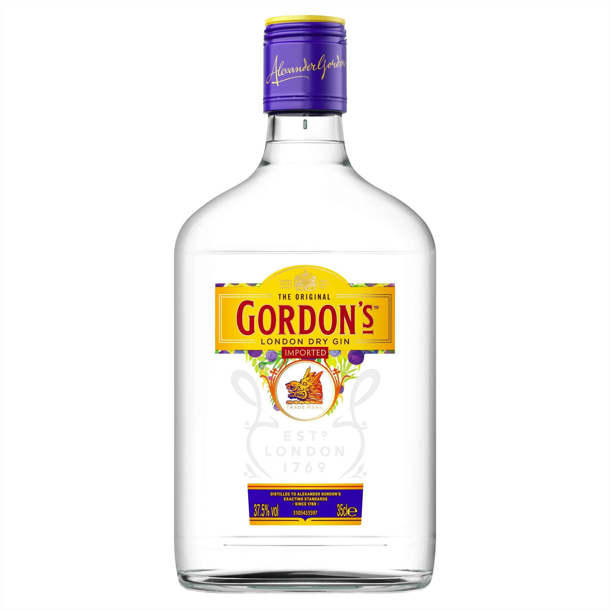 Gordon's London Dry Gin 37.5% 700ml Bottle