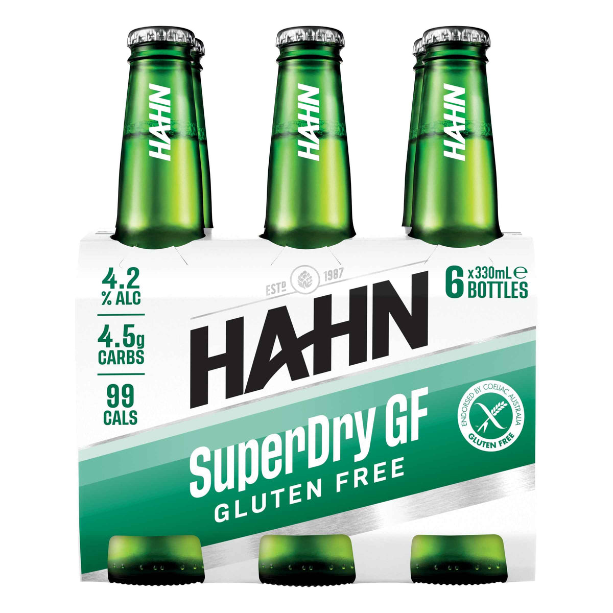 Hahn Super Dry Gluten Free 4.2% 330ml Bottle