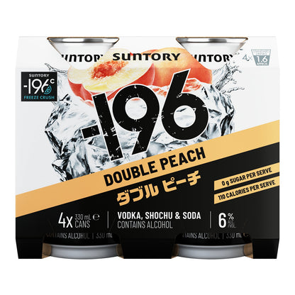 Suntory -196 DBL Peach 6% 330ml Can