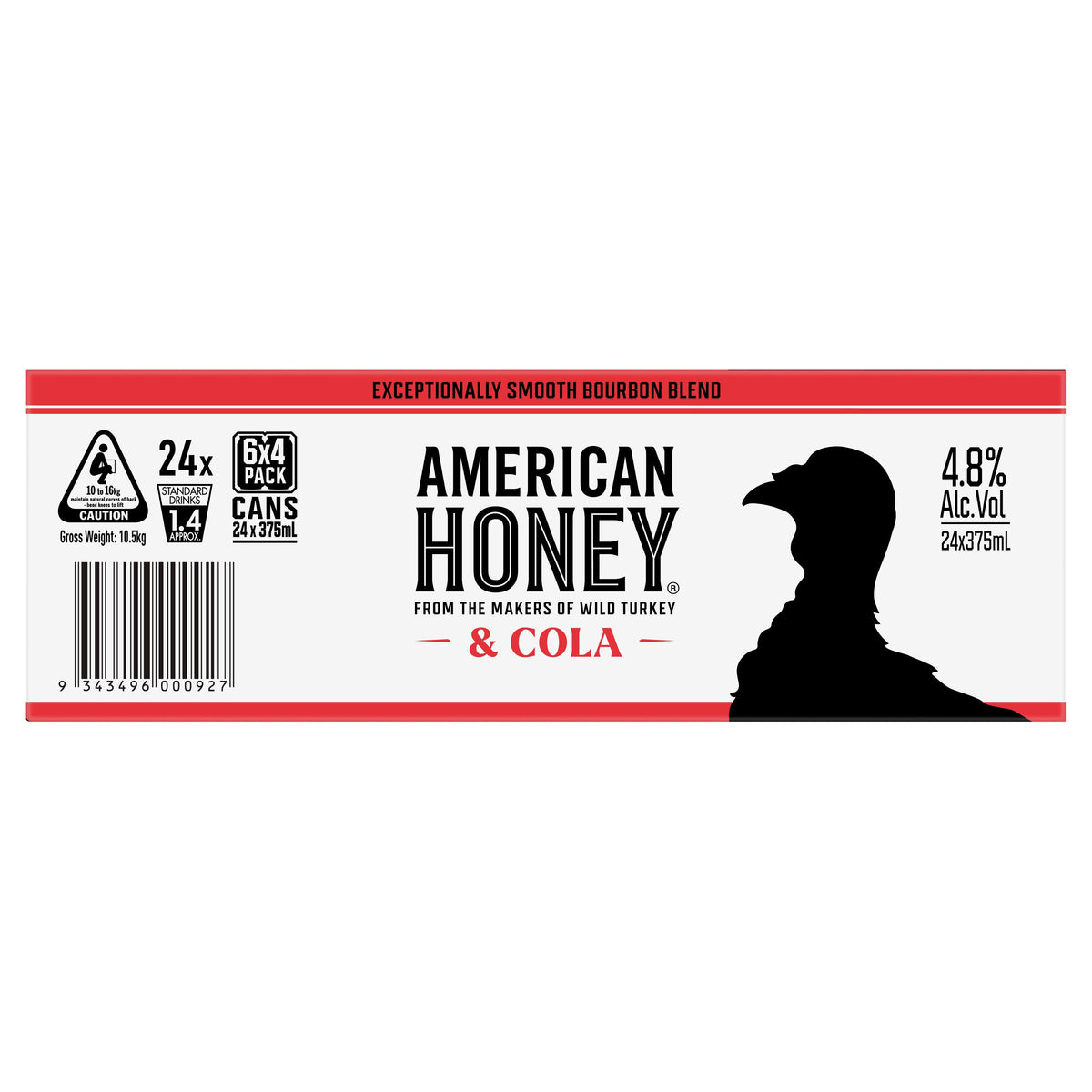 Wild Turkey A/H Cola 4.8% 375ml Can