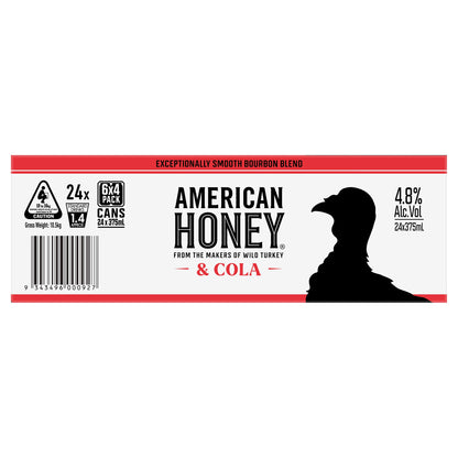 Wild Turkey A/H Cola 4.8% 375ml Can