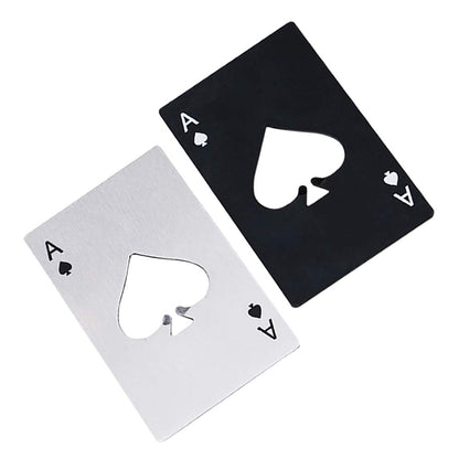 Playing Card Shaped Bottle Opener Keychain