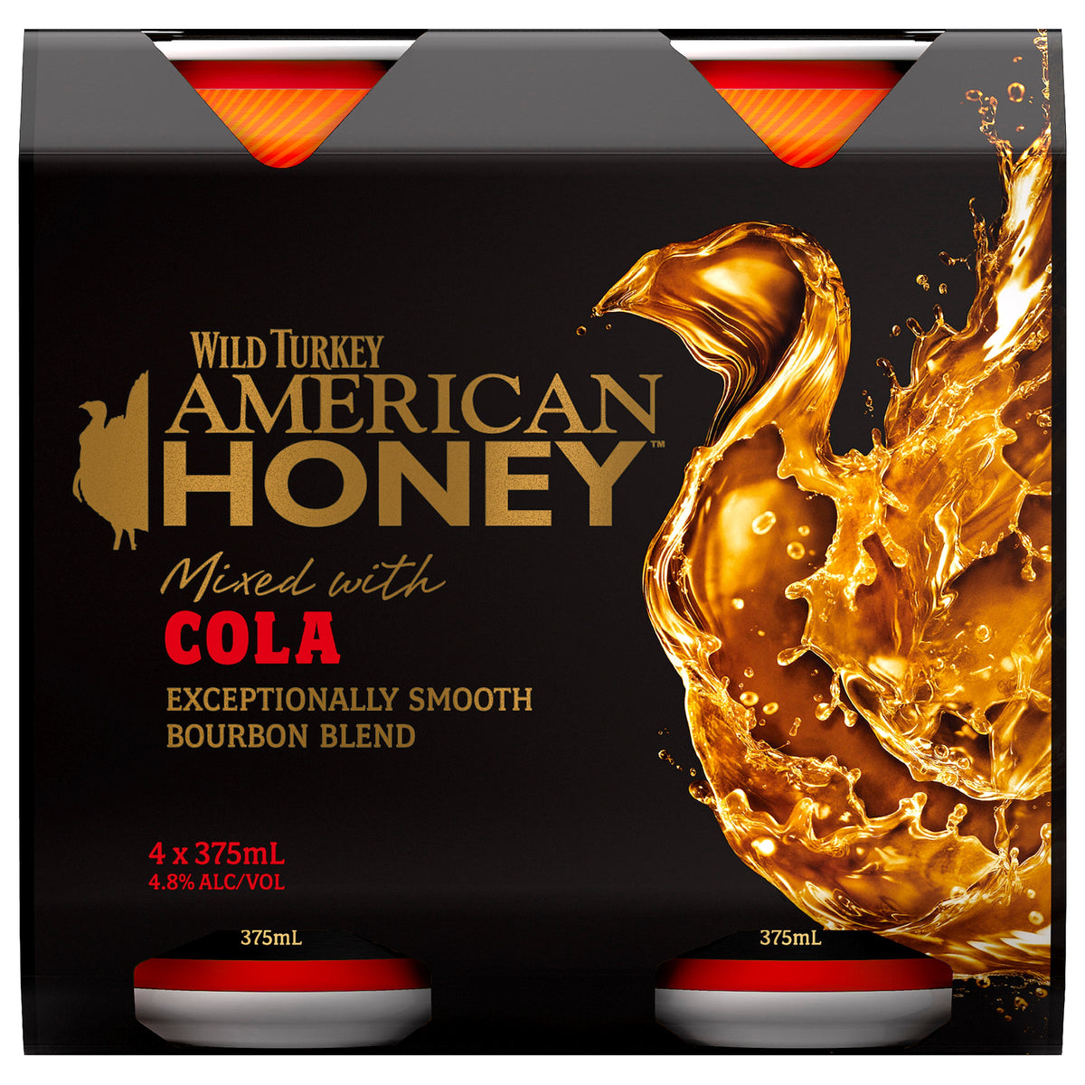 Wild Turkey A/H Cola 4.8% 375ml Can