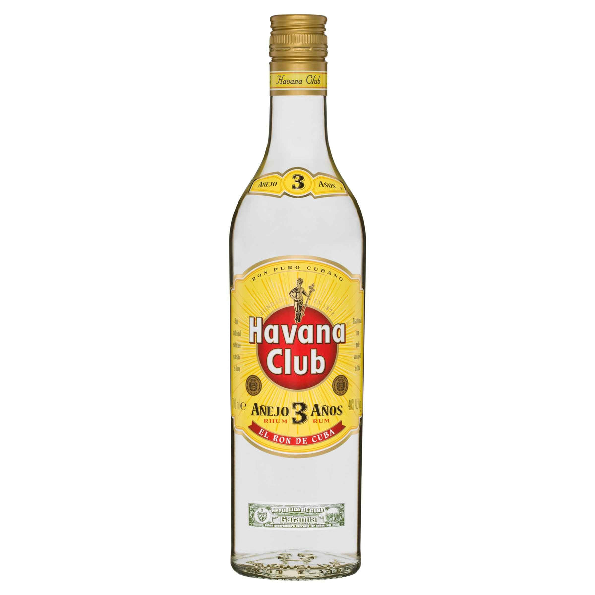 Havana Club Anejo 7 Anos Rum 40% 700ml Bottle